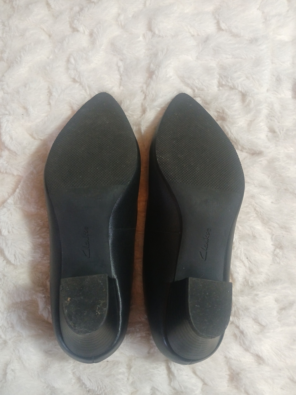 Clarks Collection Teresa Step Black Leather Dress Pumps A515548 Size 8 M - Picture 8 of 9